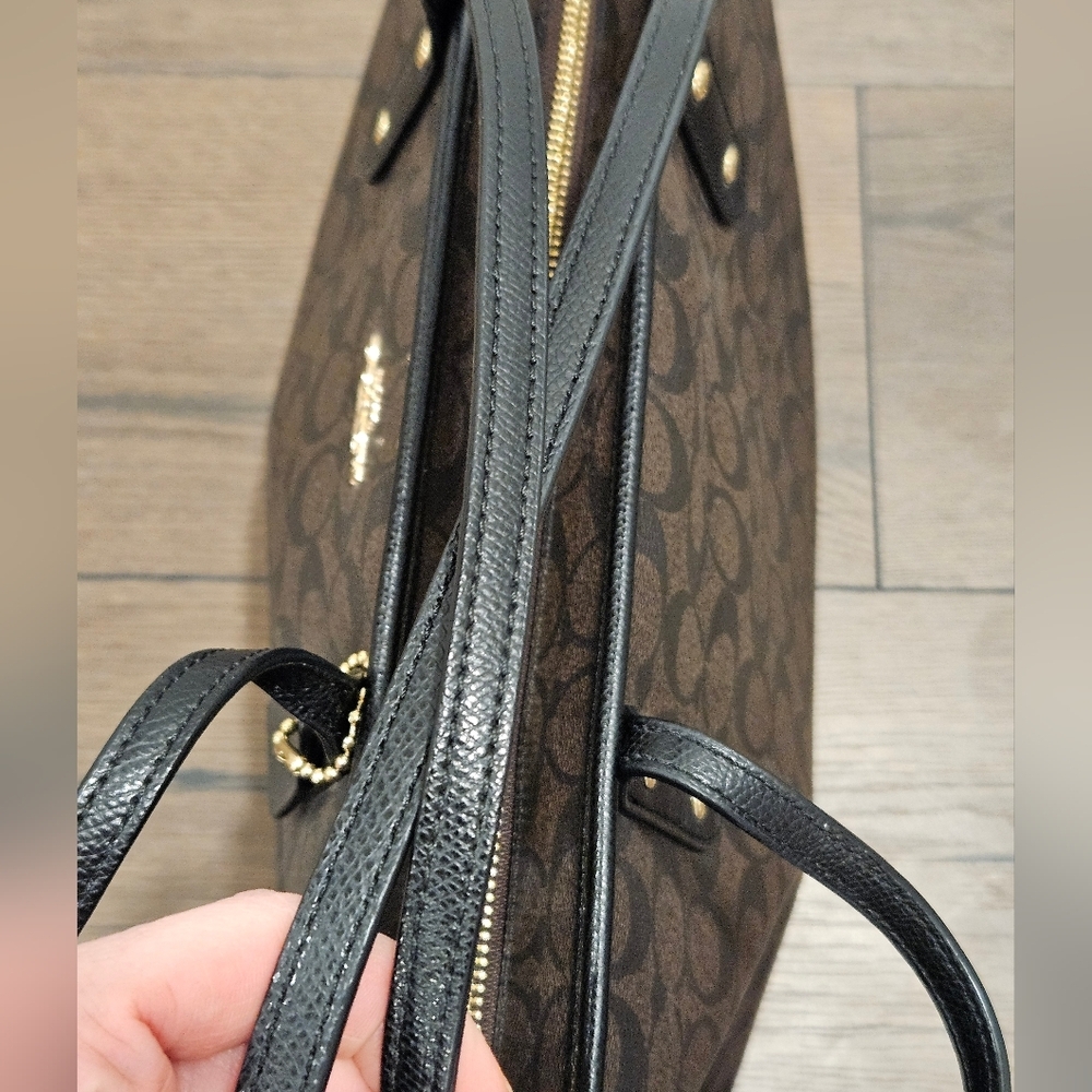 Coach Brown Signature Tote Bag - Picture 10 of 16